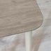 Lynton Large White & Light Grey Wooden Dining Table & 2 Benches