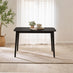 Lynton Small Black Wooden Dining Table & 4 Black Dining Chairs
