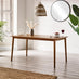 Lynton Rectangular Walnut Effect Wood 6 Seater Dining Table