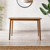 Lynton Rectangular Walnut Effect Wood 4 Seater Dining Table