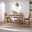 Lynton Large Walnut Effect Wooden Dining Table with 4 Chairs & Bench