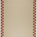Matilda Beige & Red Check Border Flatweave Rug 120x170cm