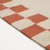 Matilda Beige & Red Check Border Flatweave Rug 120x170cm