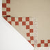 Matilda Beige & Red Check Border Flatweave Rug 120x170cm