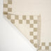 Matilda White & Beige Check Border Flatweave Rug 120x170cm