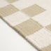 Matilda White & Beige Check Border Flatweave Rug 200x290cm