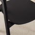 Leif Black Wooden Rectangular Extending Table & 6 Masa Black Dining Chairs