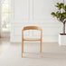 Leif Oak Veneer Wooden Rectangular Extending Table & 6 Masa Oak Dining Chairs