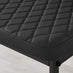 4x Milan Black Hatched Faux Leather Dining Chairs Black Legs