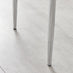 6x Milan Cappuccino Beige Hatched Faux Leather Dining Chairs Silver Legs