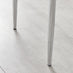 6x Milan Mustard Yellow Hatched Faux Leather Dining Chairs Silver Legs