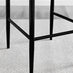 2x Milan Grey Faux Leather Counter Stools Black Legs