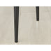 4x Milan Grey Hatched Velvet Dining Chairs Black Legs