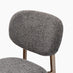 Penrose Round Cream Marble Effect Dining Table 4 Grey Mirelle Chairs