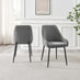 2x Beaumont Grey Fabric Dining Chairs