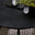 Nanterre Black Metal & Glass 4-6 Seat Round Garden Dining Table