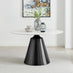 Nina Round White Marble Effect Ceramic 6 Seater Dining Table