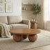 Olympus Mango Wood Walnut Finish Coffee Table