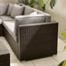 Orlando Brown Rattan & Brown 10 Seat Modular Garden Sofa