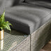 Orlando Grey Rattan & Grey 4 Seat Modular Garden Sofa