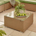 Orlando Beige Rattan & Green 4 Seat Modular Garden Sofa