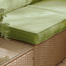 Orlando Beige Rattan & Green 4 Seat Modular Garden Sofa