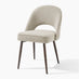 2x Peri Beige Boucle Dining Chairs