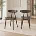 2x Polly Black Oak Effect Wood Dining Chairs