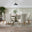 Padstow Grey Wooden Extending Dining Table & 6 Belgravia Chairs