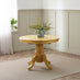 Padstow Oak Effect Wooden Extending Dining Table & 6 Millford Chairs