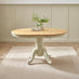 Padstow Cream Wooden Extending Dining Table & 6 Millford Chairs