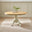 Padstow Round Oak and Cream Solid Wood Extending 4-6 Seater Dining Table