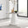 Palma Round White Marble Effect 4-6 Seater Dining Table