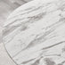 Palma White Marble Effect Round Dining Table & 4 Cappuccino Lorenzo Chairs