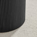 Penrose Round Black Wood Pedestal Coffee Table