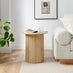 Penrose Oak Effect Round Wood Coffee Table and Side Table Set