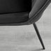 Elina White Marble Effect Round Dining Table & 2 Black Pesaro Black Leg Chairs