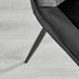 Elina White Marble Effect Round Dining Table & 2 Black Pesaro Black Leg Chairs