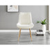 Leonardo 4 Gold Dining Table and 4 Cream Pesaro Gold Leg Chairs