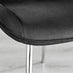 Kylo Brown Wood Effect Dining Table & 6 Black Pesaro Silver Leg Chairs