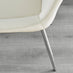 Leonardo 4 Table and 4 Cream Pesaro Silver Leg Chairs