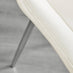 Novara 100cm Round Dining Table and 4 Cream Pesaro Silver Leg Chairs