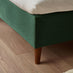 Romy Green Recycled Fabric King Bed Frame
