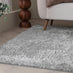Selby Silver Grey Shaggy Rug 160x230