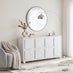 Selene White Marble Effect 4 Door Sideboard