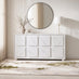 Selene White Marble Effect 4 Door Sideboard