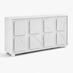 Selene White Marble Effect 4 Door Sideboard