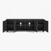 Selene Black Marble Effect 4 Door Storage TV Stand