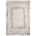 Strata Grey & Cream Sketched Border Rug 160x230