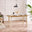 Salcombe Extending Rectangular Wooden Table with 4 Whitby Chairs & 1 Large Bench